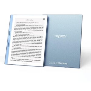 topjoy b&w 5.83 inch e-reader e paper display kindle ebook reader (blue)