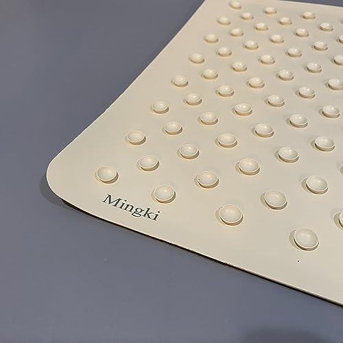 Mingki Non-Slip Bathtub Mats, Silicone Bathtub Mat Non-Slip, Shower Mat with Suction Cups