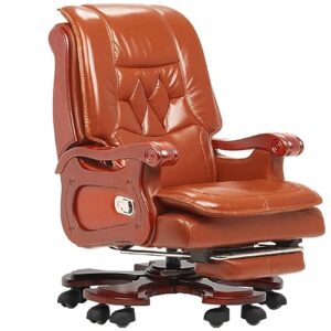 bardzo office chair ergonomic full reclining office chair with pedal (color : black, size : as shown)