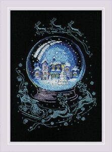 riolis counted cross stitch kit design 2151 winter fairy tale