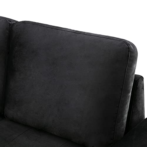 L-Shaped Corner Sleeper Sectional Sofa W/ Pull Out Cozy Sleep Couch Bed, Modern Practical Sectional & Sofa with Storage Ottoman ,Hidden Arm Storage and USB Charge for Home Apartment Living Room Sets