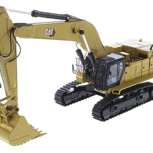 Caterpillar 395 Next Generation Hydraulic Excavator (General Purpose Version) Yellow with Operator and Additional Tools High Line Series 1/50 Diecast Model by Diecast Masters 85709