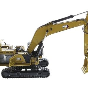 Caterpillar 395 Next Generation Hydraulic Excavator (General Purpose Version) Yellow with Operator and Additional Tools High Line Series 1/50 Diecast Model by Diecast Masters 85709