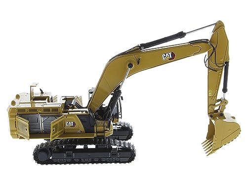 Caterpillar 395 Next Generation Hydraulic Excavator (General Purpose Version) Yellow with Operator and Additional Tools High Line Series 1/50 Diecast Model by Diecast Masters 85709