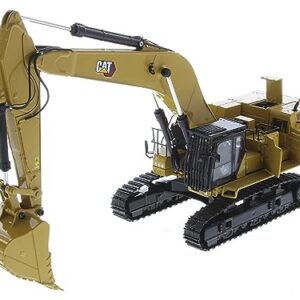 Caterpillar 395 Next Generation Hydraulic Excavator (General Purpose Version) Yellow with Operator and Additional Tools High Line Series 1/50 Diecast Model by Diecast Masters 85709