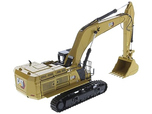 Caterpillar 395 Next Generation Hydraulic Excavator (General Purpose Version) Yellow with Operator and Additional Tools High Line Series 1/50 Diecast Model by Diecast Masters 85709