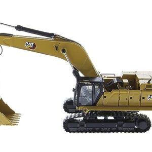 Caterpillar 395 Next Generation Hydraulic Excavator (General Purpose Version) Yellow with Operator and Additional Tools High Line Series 1/50 Diecast Model by Diecast Masters 85709