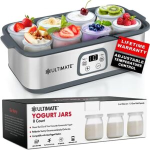 save when you buy 8 extra jars along with your ultimate probiotic yogurt maker now!