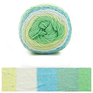 100g Rainbow Cotton Knitting Yarn 5 Strand Hand-Woven Crochet Thread for Blanket Yarn