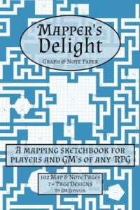 mapper's delight: rpg graph paper sketchbook & notebook (classic style cover)