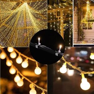 Wazitin Gutter Hooks Clips for Hanging Outdoor Lights Christmas Lights Gutter Hooks Galvanized Holiday Lights Roof Hooks for Festival Christmas Decoration Outside String Lights (150Pcs,11mmx19mm)