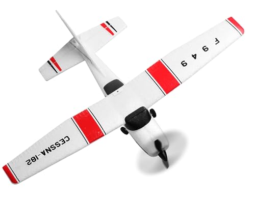 WLtoys XK F949S Cessna-182 500mm Wingspan 2.4GHz 3CH 6-Axis Gyro Remote Control Airplane with RC Transmitter & Lithium Battery - RTF RC Airplane Toy Vehicle for Adults (HELIDIRECT)