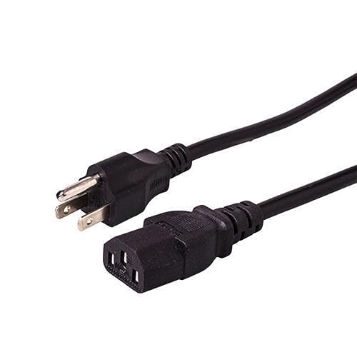 SSSR AC Power Cord Outlet Socket Cable Plug Lead for Citizen CL-S521 CL-S521-GRY CL-S521-EC-GRY CL-S521-E-GRY JM30-M01 Direct Thermal Label Printer