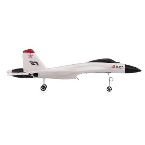 WLtoys XK A100-SU27 340mm Wingspan 2.4GHz 3D/6G System 6-Axis Gyro Remote Control Airplane with RC Transmitter & Lipo Battery - RTF RC Airplane Toy Vehicle for Adults (HELIDIRECT)