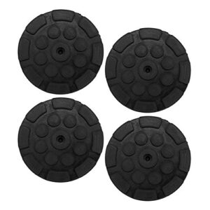 Sluffs Jack Stand Rubber Pads,4 Pcs Car Round Rubber Arm Pads Auto Jacking Lift Weightlifter Accessories Compatible with Truck Hole Dia Universal Black