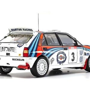 Lancia Delta HF Integrale Evoluzione #3 Didier Auriol - Bernard Occelli Martini Racing 3rd Place Tour de Corse - Rallye de France (1992) 1/18 Diecast Model Car by Kyosho K08348H