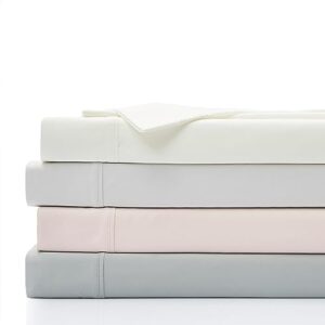 UGG 11787 Alahna Full Bed Sheets and Pillowcases 4-Piece Set Sleep in Luxury Machine Washable Deep Pockets Wrinkle-Resistant Silky Cooling Technology for All-Season Comfort, Full, Snow