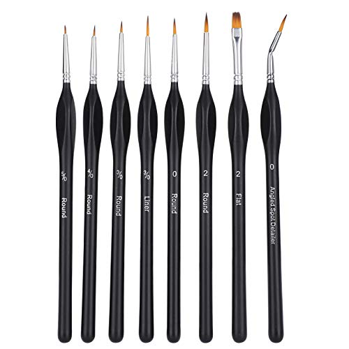 Painting Brush Set Watercolor Brush Set Tools Painting Brushes Oil Painting Acrylic 8Pcs Wool Nylon Art Brush Paint Brush Paint Tool Paintbrush Coloring Brush Oil Portrait