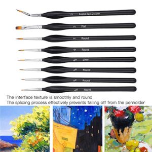 Painting Brush Set Watercolor Brush Set Tools Painting Brushes Oil Painting Acrylic 8Pcs Wool Nylon Art Brush Paint Brush Paint Tool Paintbrush Coloring Brush Oil Portrait