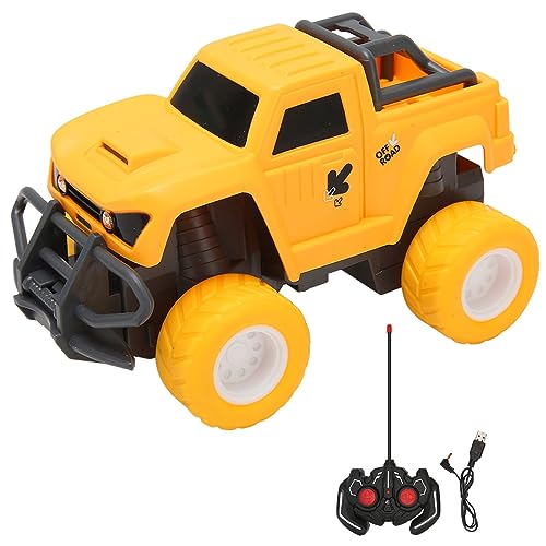 PenRux Remote Control Car Toy, High Speed Easy to Operate RC Race Car Toy 1/24 500mAh for Children Gift (Orange Yellow)