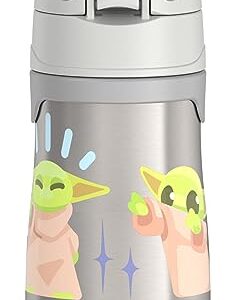 THERMOS Vacuum Insulated Stainless Steel 10oz Straw Bottle, THE MANDALORIAN