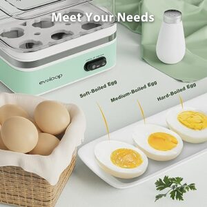 Evoloop Rapid Egg Cooker Electric 6 Eggs Capacity with Evoloop 1.7L Electric Kettles