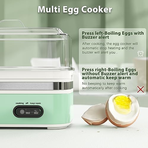 Evoloop Rapid Egg Cooker Electric 6 Eggs Capacity with Evoloop 1.7L Electric Kettles