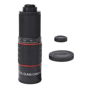 mobile phone telescope, 20x telephoto zoom lens, hd optical glass cell phone monocular for game wildlife watch remote photography forestry, easy to use