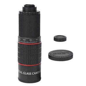 Mobile Phone Telescope, 20X Telephoto Zoom Lens, HD Optical Glass Cell Phone Monocular for Game Wildlife Watch Remote Photography Forestry, Easy to use