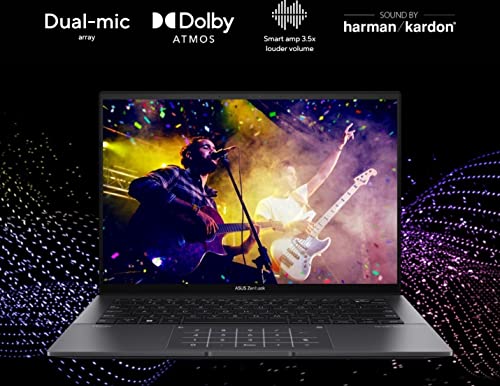 ASUS ZenBook 14 OLED UM3402 14" QHD+ Touchscreen (AMD Ryzen 7-5825U, 16GB RAM, 1TB SSD, 8-Core (Beats i7-1165G7)) Business Laptop, Backlit, Fingerprint, 19 Hr Battery, IST SD Card, Win 11 Home - 2023