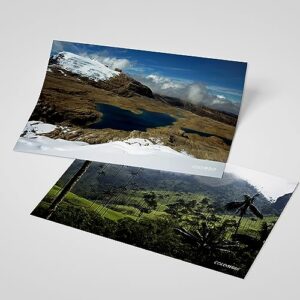 Dear Mapper Colombia Natural Landscape Postcards Pack 20pc/Set Postcards From Around The World Greeting Cards for Business World Travel Postcard for Mailing Decor Gift