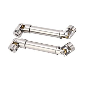 RC Drive Shaft Set, 2Pcs M4 Six Teeth RC Drive Shaft for 1/10 RC Crawler (91mm)