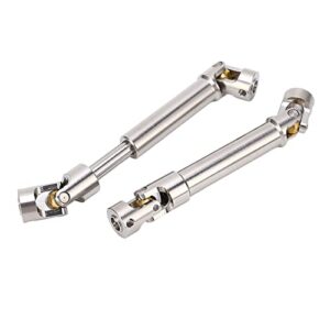 RC Drive Shaft Set, 2Pcs M4 Six Teeth RC Drive Shaft for 1/10 RC Crawler (91mm)