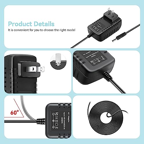 Nuxkst AC Adapter for Neuton Model EM 5.1 Cordless Electric Lawn Mower EM51 DC Charger