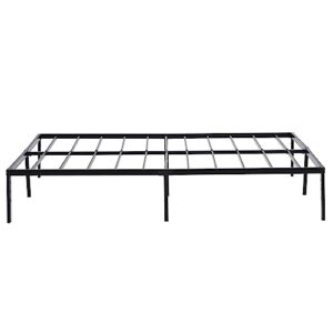 Volowoo Metal Bed Frame,Simple Metal Platform Bed Frame, Storage Space Under The Bed Heavy Duty Frame Bed, Durable Bed Frame, Suitable for Bedroom (Bed Height 14", Queen)