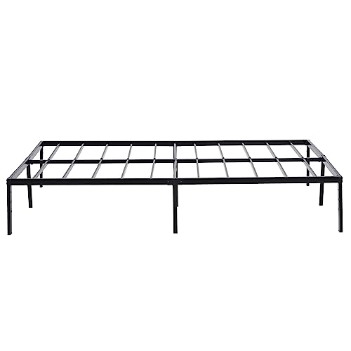 Volowoo Metal Bed Frame,Simple Metal Platform Bed Frame, Storage Space Under The Bed Heavy Duty Frame Bed, Durable Bed Frame, Suitable for Bedroom (Bed Height 14", Queen)