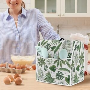 DISNIMO Tropical Leaves Stand Mixer Covers Fit Tilt Head and Bowl Lift Models Mixers, Washable Kitchen Appliance Cover Universal Fit Coffee Maker Blender Juicer, Easy to Clean