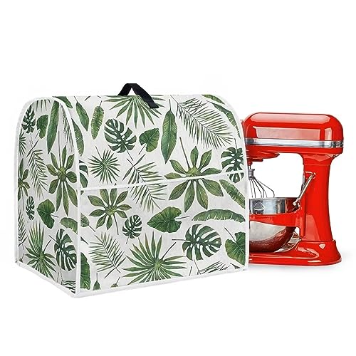 DISNIMO Tropical Leaves Stand Mixer Covers Fit Tilt Head and Bowl Lift Models Mixers, Washable Kitchen Appliance Cover Universal Fit Coffee Maker Blender Juicer, Easy to Clean