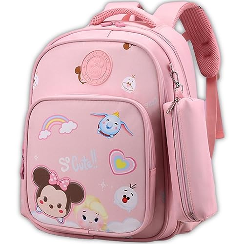 HAPIKI Kawaii Backpack with Cute Accessories 15.6 Inch Laptop Anti-Theft Travel Aesthetic New Semester Gifts With Pendant Bag (pink,Medium(25 Liter))