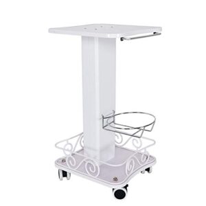 xuaniiil aluminum instrument tray salon rolling trolley, hairdressing tool spa beauty tattoo metal equipment machine organizer stand with 4 wheels storage cart