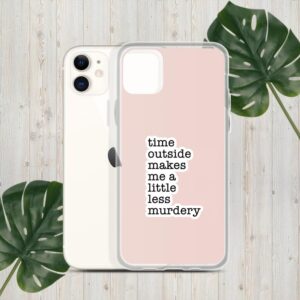 Akira Time Outside Makes Me A Little Less Murdery Sticker, Hiking Sticker, Nature Lover Sticker, Funny Sticker, Water Assitant Die-Cut Outdoor Decals for Laptop, Phone, Water Bottles, Kindle Sticker