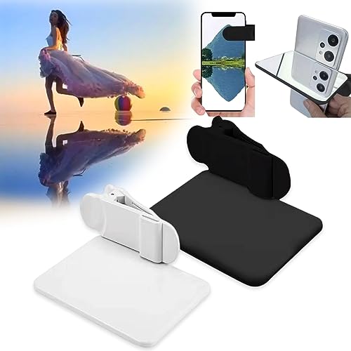 2024 Creativity Smartphone Camera Mirror Reflection Clip Kit, Adjustable Phone Camera Mirror, Mobile Phone Reflection Camera Clip Selfie Reflector for Photographers and Beginner (2Pcs-Mix)