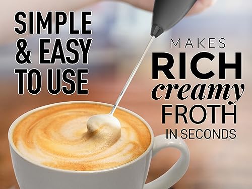 Zulay Powerful Milk Frother & Magia Super Automatic Coffee Espresso Machine - Frother Handheld Foam Maker for Lattes - Espresso Coffee Maker With Easy To Use 7” Touch Screen - Drink Mixer for Coffee