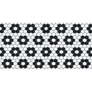 floorpops fp3931 biscotto peel & stick floor tiles, black (pack of 2)