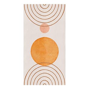 chees d zone mid century arch orange sun kitchen towels dish cloth towel absorbent hand towel cleaning cloth,boho abstract minimalist art dishcloth quick drying for dishes counter 1 pack