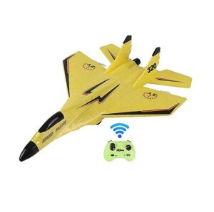 bylesary rc airplane 2.4ghz adults kids with controller airliner toy, with light foam emulate model fighter, easy flying anti-crash remote control aircraft toys