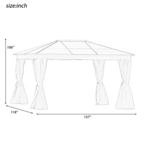 TBGFPO Practical Outdoor Storage Shed Outdoor Shed is Available in A Variety of Sizes for Multipurpo