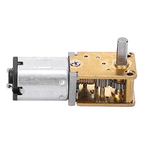 Kadimendium Mini Gear Motor Micro Worm Gear Reducer Brush DC Motors Electronic Devices 1218GEN20 Micro Metal Gear Motor for DIY RC Toys (DC3V 16RPM)