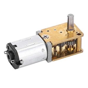 Kadimendium Mini Gear Motor Micro Worm Gear Reducer Brush DC Motors Electronic Devices 1218GEN20 Micro Metal Gear Motor for DIY RC Toys (DC3V 16RPM)