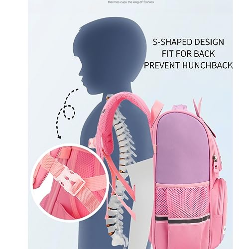 HAPIKI Kawaii Backpack with Cute Accessories 15.6 Inch Laptop Anti-Theft Travel Aesthetic New Semester Gifts Bag (pink,Medium(25 Liter))